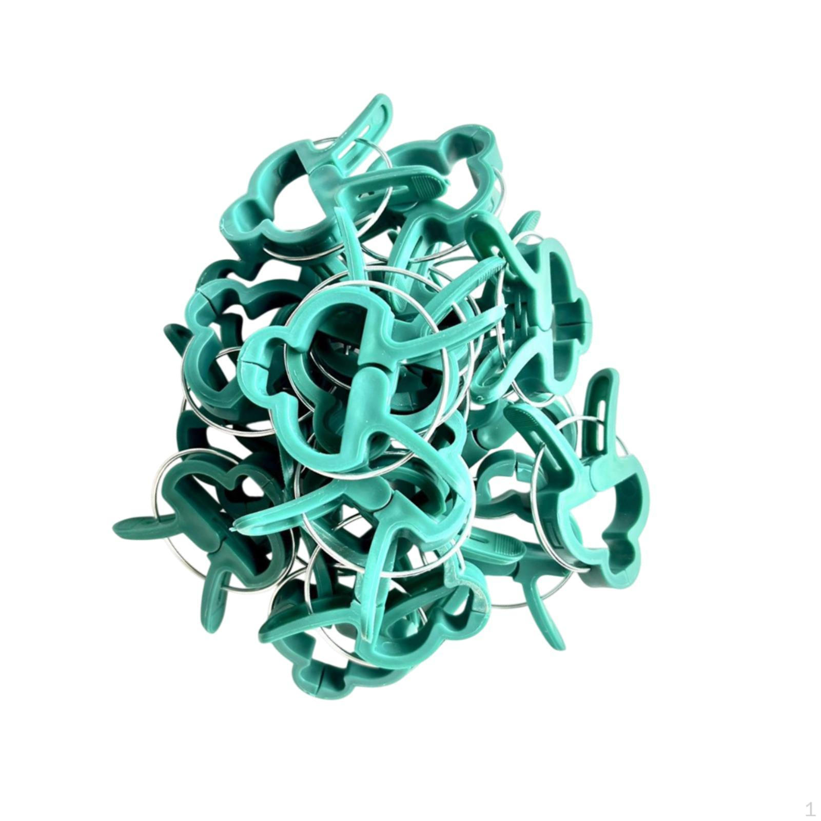 

20 шт. зажимов для садовых растений, зажимы для вьющихся растений, инструменты для выращивания в помещении и на открытом воздухе 20x Large