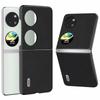 For Huawei Pocket 2 Litchi Texture Case Genuine Cow Leather+PC Phone Cover