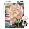 Framed Pearl Painting Kit Lotus Flower DIY 3D Bead Art Canvas Relaxing Handmade Craft for Adults Art Decor Project Gift Set