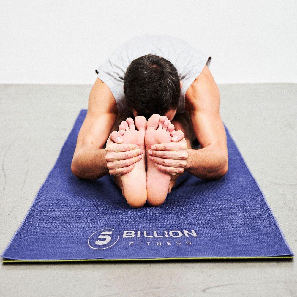5BILLION Yoga Fiber Hot Yoga Super Includes Free Carry Bag Towel, Non-Slip Ultra-Fine - 18361cm Towel, Absorbent, Washable, Quick-Drying - (Blue)
