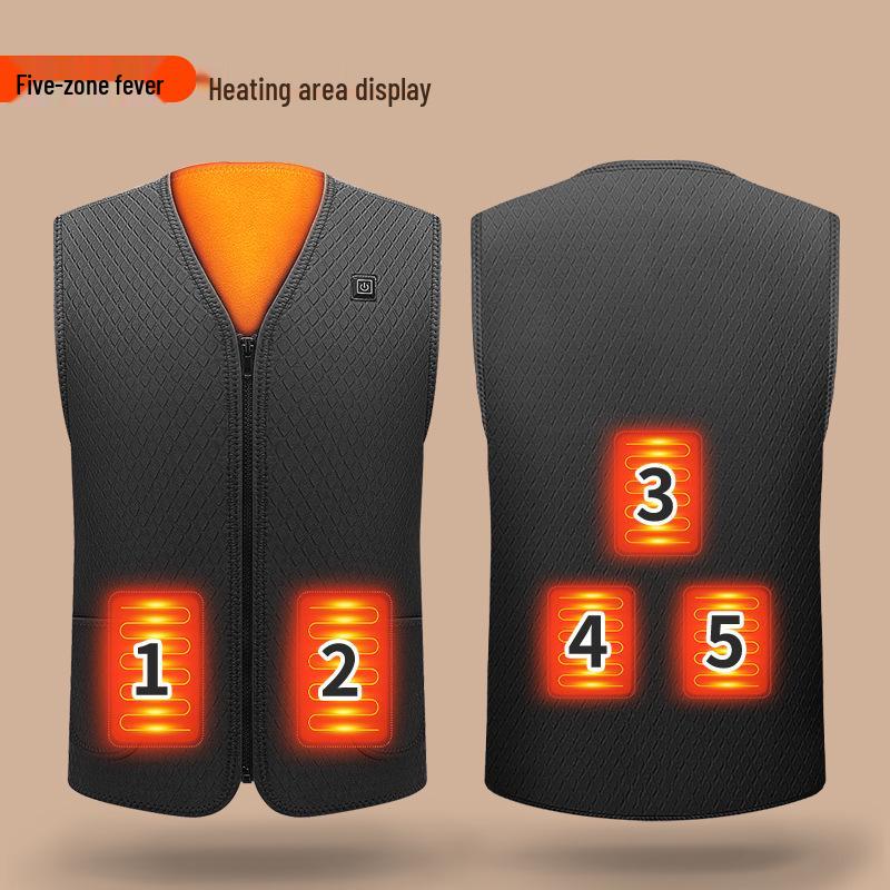 Gilet Riscaldato Elettrico USB per Uomo e Donna - Abbigliamento Caldo Intelligente a Temperatura Costante