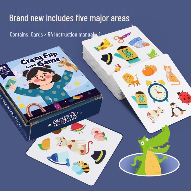 Crazy Match Memory Card Game: Parent-Child Interactive Matching Board Toy