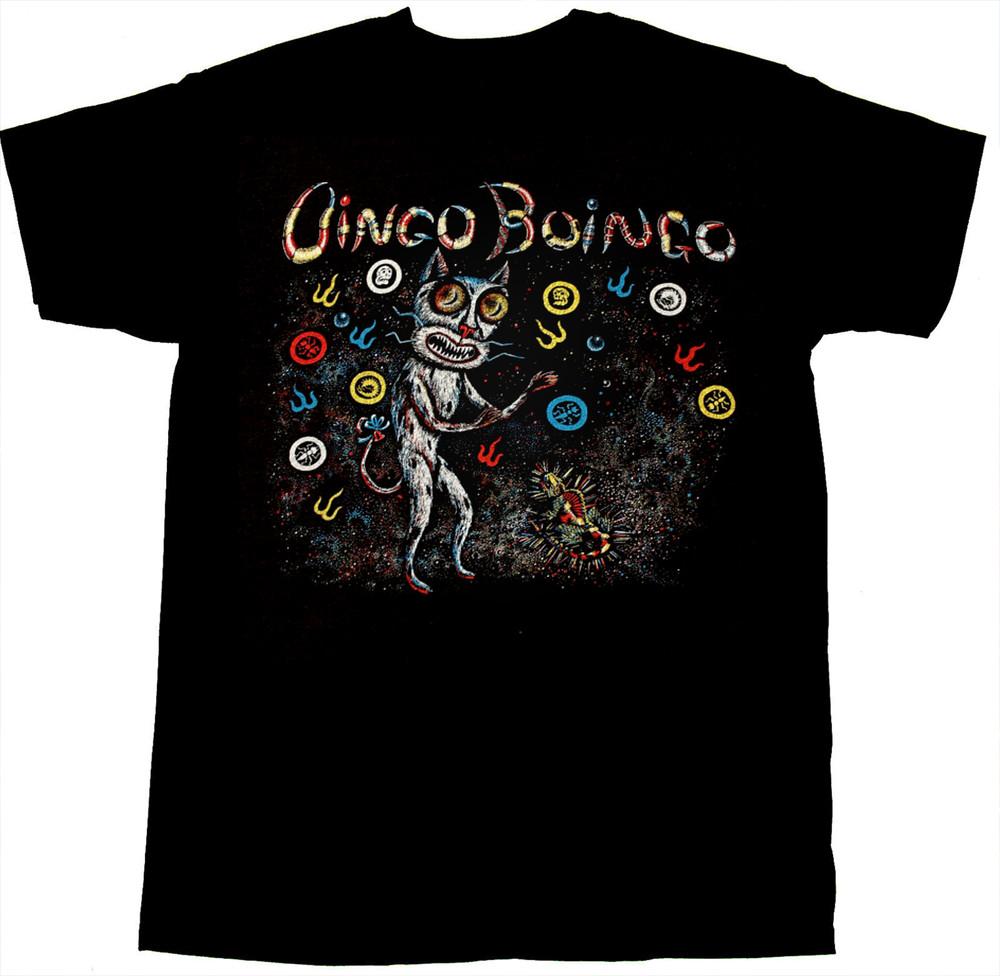 Oingo Boingo 82039 Music Tour Short Sleeve Black All Size Unisex T-Shirt UR151