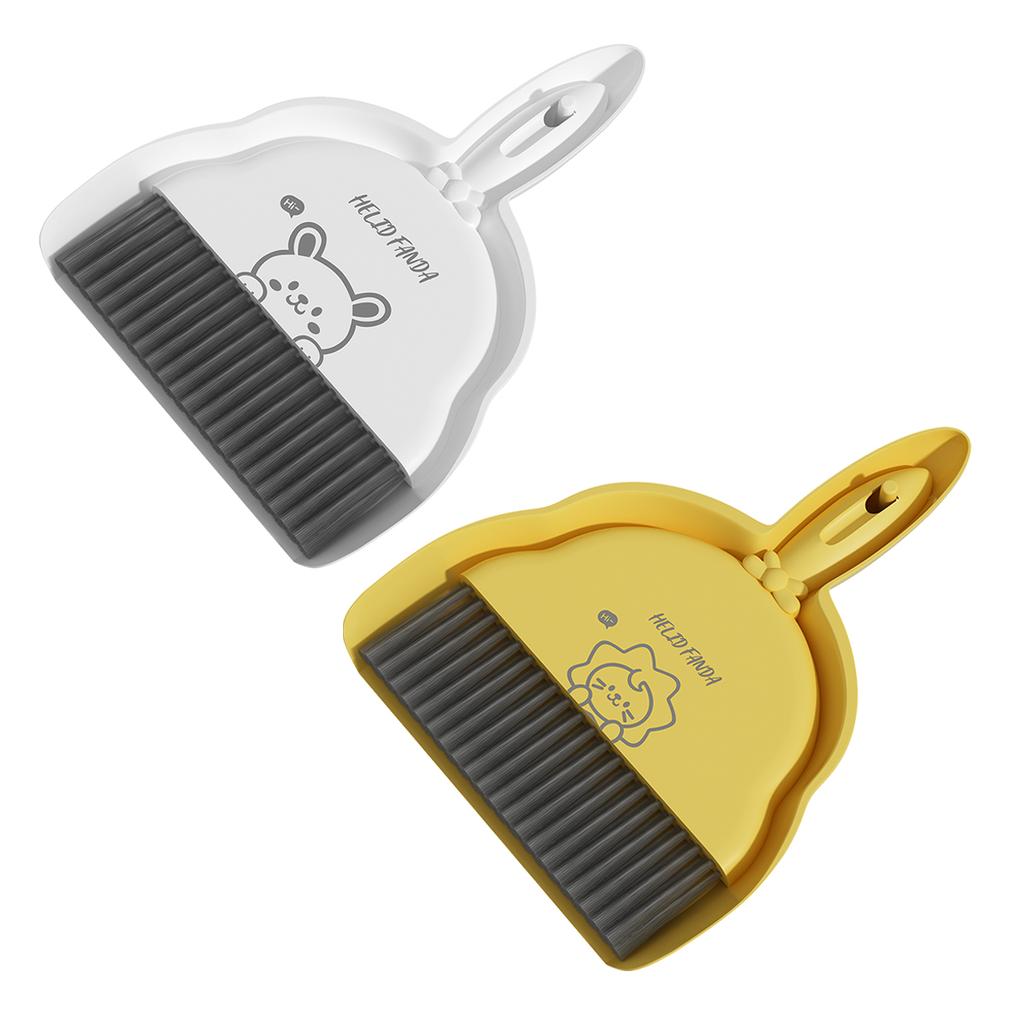 1Set Mini Cute Broom And Dustpan Set Household Handheld Sweeping Brush With Garbage Shovel Desktop Cleaning Tools