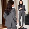 Women's Loose-Fit Double-Breasted Business Suit Set