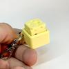 Cute Cheese Keycap Fidget Keychain Stress Relief Clicker Keyboard Finger Toy Funny Bag Charm