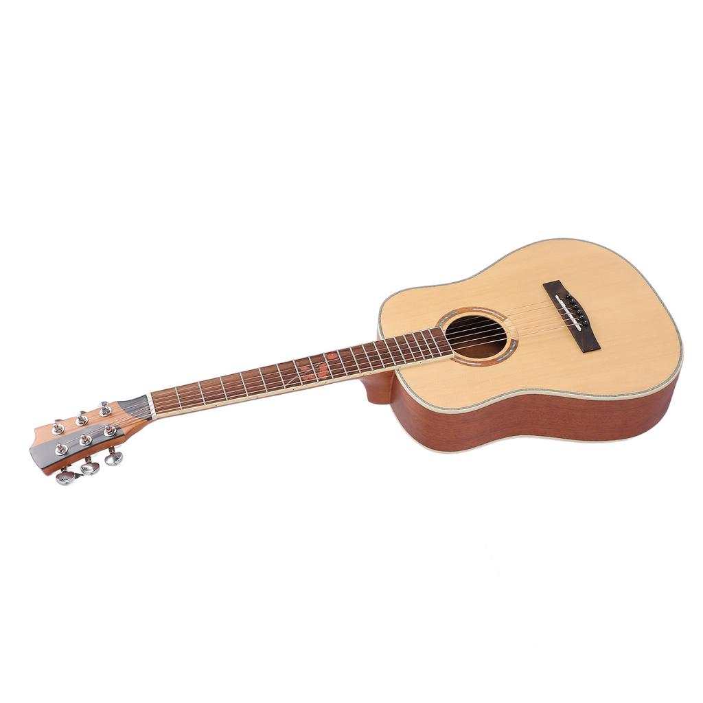 Akustická kytara 6strunná pro začátečníky 34palcové lidové kytary Hallow vysoký lesk masivní smrk