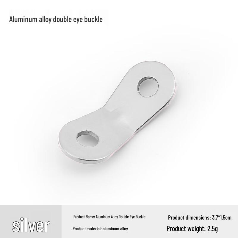 OEING Double-Hole Aluminum Tent Guyline Adjuster 60 Pack