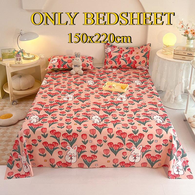 Bettlaken Hautfreundlich Gebürstet Verdickt Doppel Einzelbett Mehrspezifikationslaken für Alle Jahreszeiten