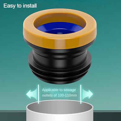 Toilet Bowl Flange Ring Practical Toilet Odor-resistant Drain Pipe Donut Sealing Ring Anti Leakage Toilet Repairing Parts