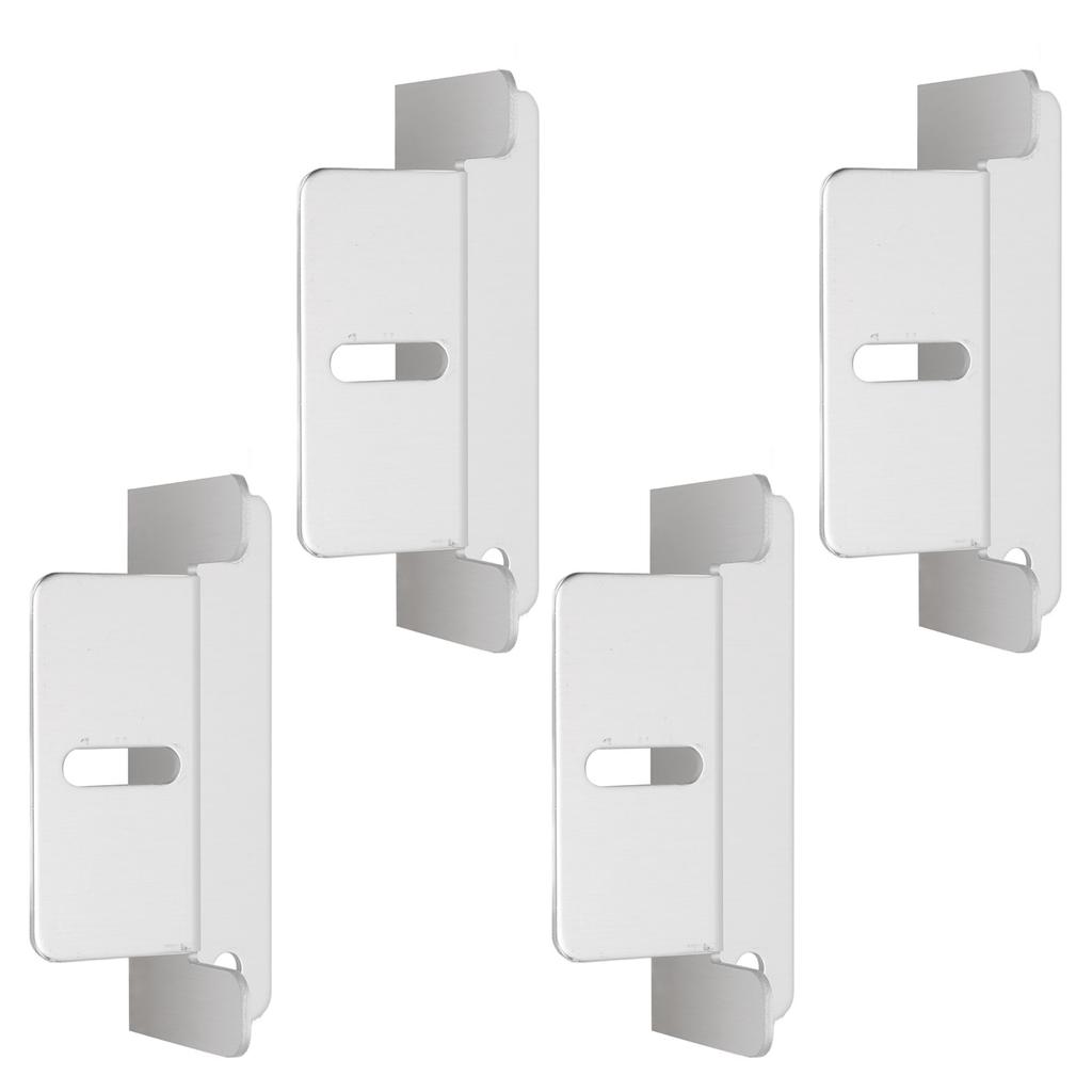 4Pcs/Set Solar Panel Mounting Z Brackets High Strength Aluminum Alloy for Car RV Yacht Ships