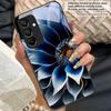 Black Gold Lotus Totem For Samsung A20 30 A22 23 24 25 26 31 32 33 A34 35 42 50 51 52 53 54 55 56 70 71 72 73 glass phone case