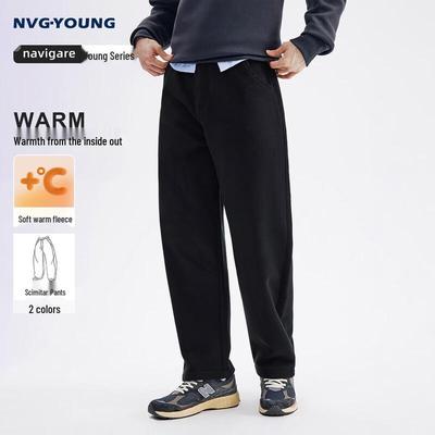 NVG YOUNG Men's Fleece-lined Curved Sweatpants