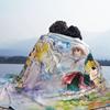 Candy Candy Anime-Deckenbezug, japanischer Anime-Flanell, Überwurf, Decken, Bettwäsche, Couch, bedruckt, weich, warm, Tagesdecke