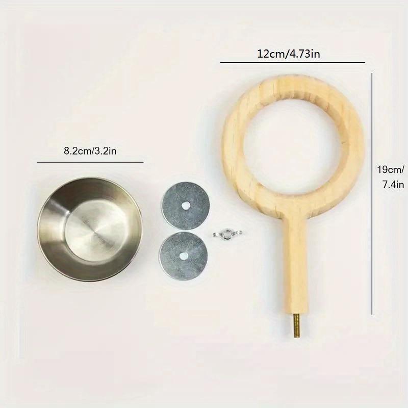 1pc Small and Medium-sized Parrot Stainless Steel Food Bowl, Water Cup, Snack Box, Grinding Claw Stand Pole