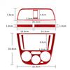 Carbon Fiber Style Center Console Sticker for Subaru Impreza WRX STI 2002-2004 LHD RHD Interior Trim Cover