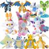 Plush Sylveon Ponyta Scorbunny Toy Eevee Family Evolution Vaporeon Pikachu Mega Dragonite Jirachi Lugia Plushies Toys