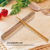 Wooden Chopsticks Portable Environmental Friendly Student Travelling Tableware Gift Set