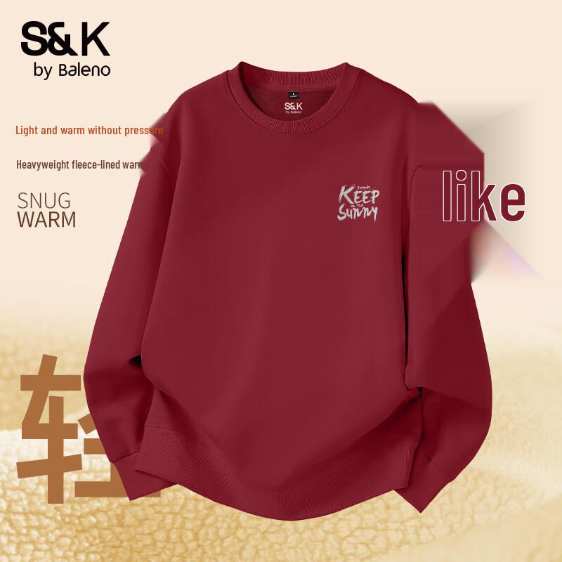 Baleno Men's S&K Series Fleece Round Neck Sweatshirt