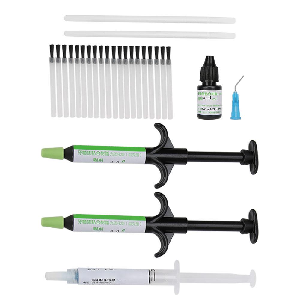 Dental Orthodontic Adhesive Kit Light Cure Green Glue Bonding System Tool AccessoryGreen Glue Large