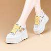 Thick Sole Heightening Cm Woven Hollow White Shoes Women's New Breathable Shoes Children's Versatile Flat Sandals