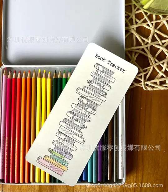 12 sets of Reading List Bookmarks Reading Log bookmarks and 12 sets of Book Tracker