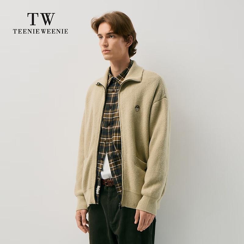 Teenie Weenie Men's Cartoon Bear Knit Cardigan