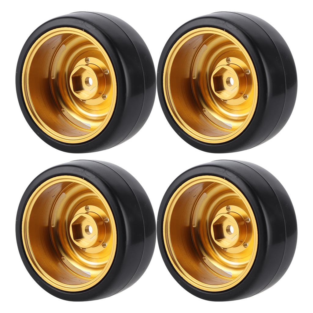 4Pcs 63mm RC Car Metal Hub Drift Tire Replacement Parts Accessory Fit for WPL D12 RC Truck