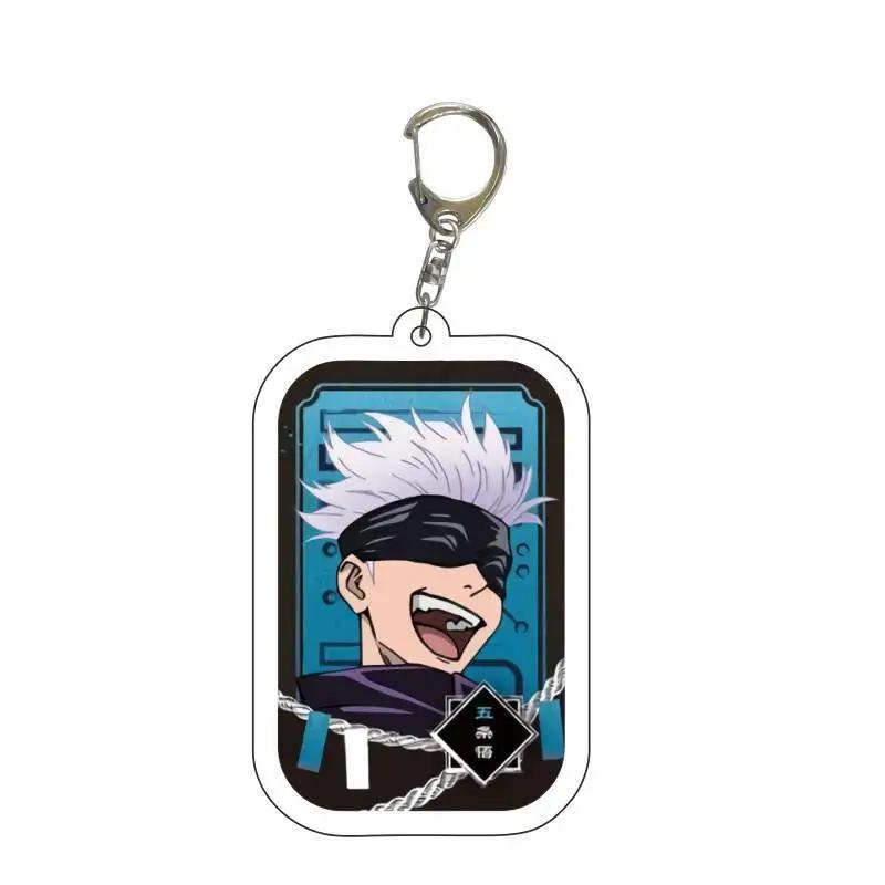 Jujutsu Kaisen Anime Schlüsselanhänger Itadori Yuji Gojo Satoru Cartoon Acryl Taschenanhänger Schlüsselanhänger Anhänger Cos Zubehör