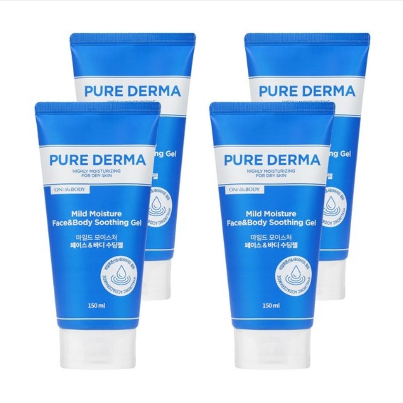 On the Body Pure Derma Mild Moisture Face & Body Soothing Gel 150ml*1Pc/2Pcs/3Pcs/4Pcs