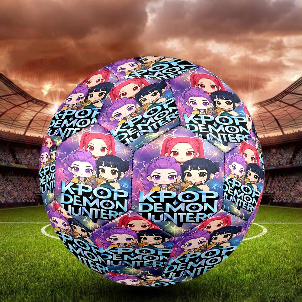 K Print Size 5 Soccer Ball, Standard Match Football for Sports Game and Team Practice, Ideal Gift for Soccer Fans