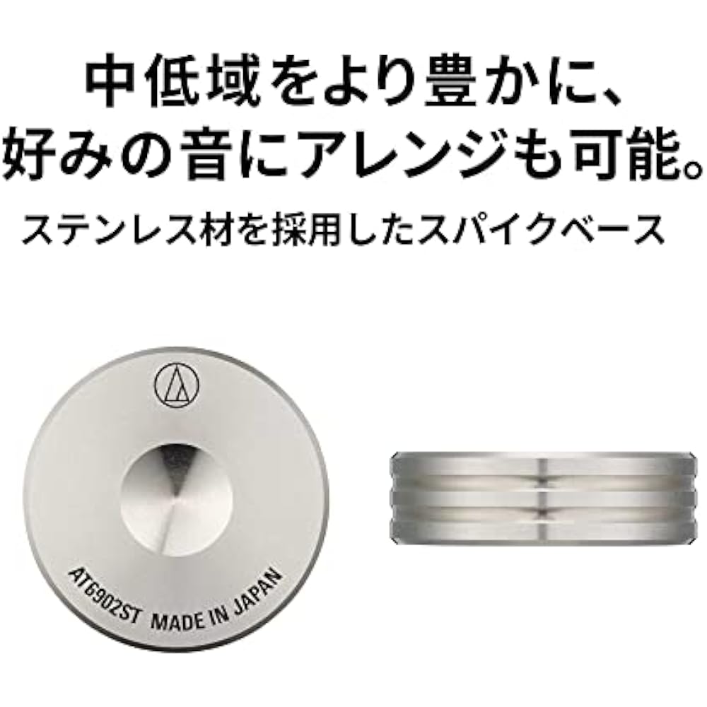 Audio-Technica AT6902ST Spike Base Insulators, Set of 6, Stainless Steel Spike Insulators Sold Se...