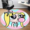 1pc Powerpuff Girls Office Round Area Rug, Under Office Chairs Bedroom Living Room Home Decor, Room Deco, Available in Various Sizes140