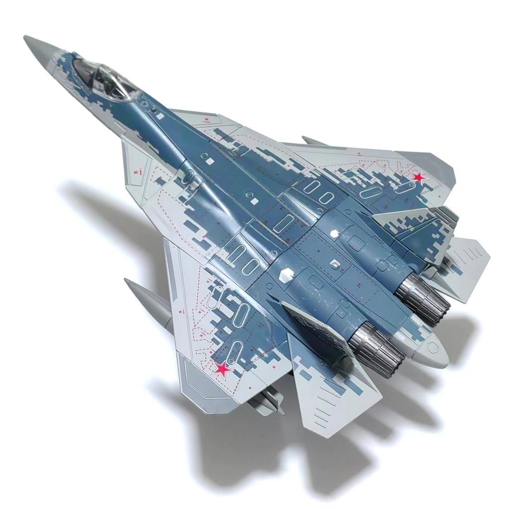 Plastic SU-57S Military Aircraft Model 1/72 Russian Fifth Generation Stealth Fighter Building Airplane Kit Toys Gift Collection