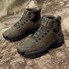 Men's Thick-soled High-top Boots Outdoor Non-slip Lace-up Hiking Shoes for Hiking Camping Trekking All-terrain Outdoor Walking