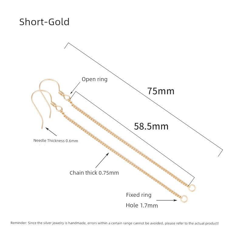

Сделай сам Рамка для серег-капель на все тело Ручная работа Женские подвесные серьги Earring accessories-short gold plated