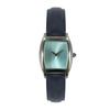 Stylish Women's Barrel-Shaped Quartz Wristwatch with Waterproof Leather Strap