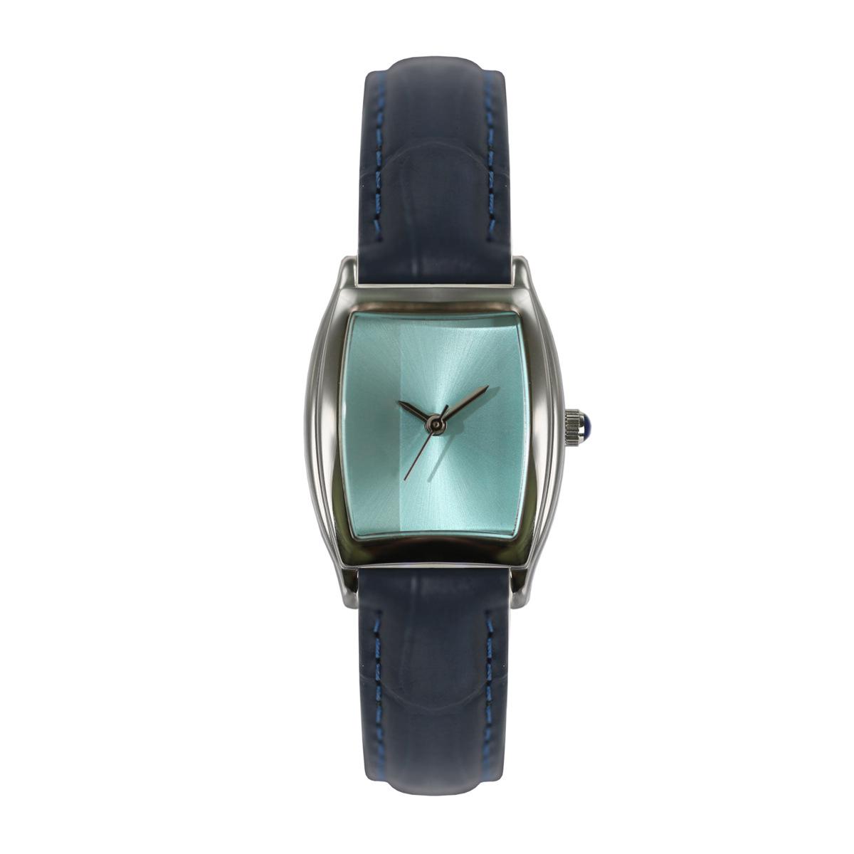 

Стильные женские кварцевые наручные часы бочкообразной формы с водонепроницаемым кожаным ремешком