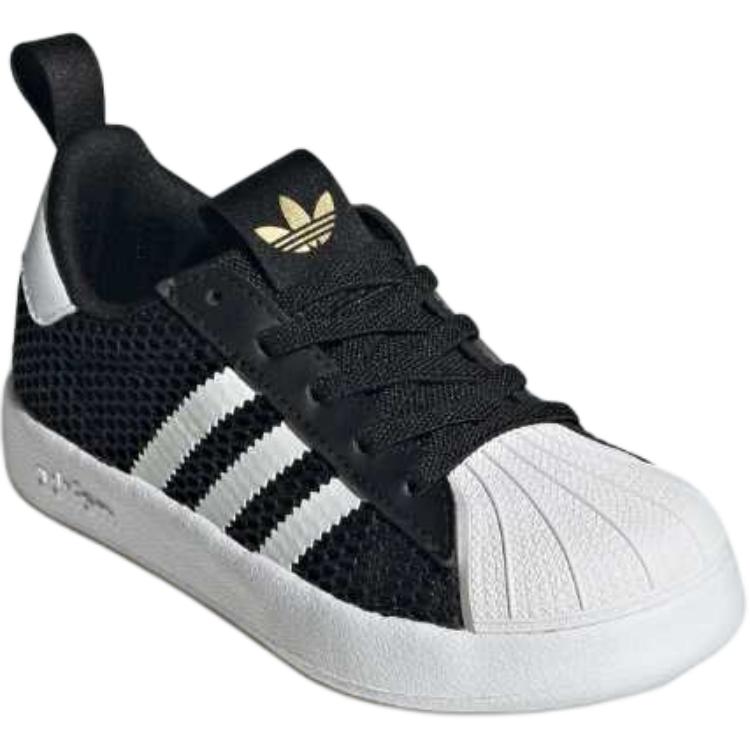 Adidas Originals Superstar 360 Classic Comfortable Low-Top Kids Skate Shoes Kids Sneakers Black White JR7411