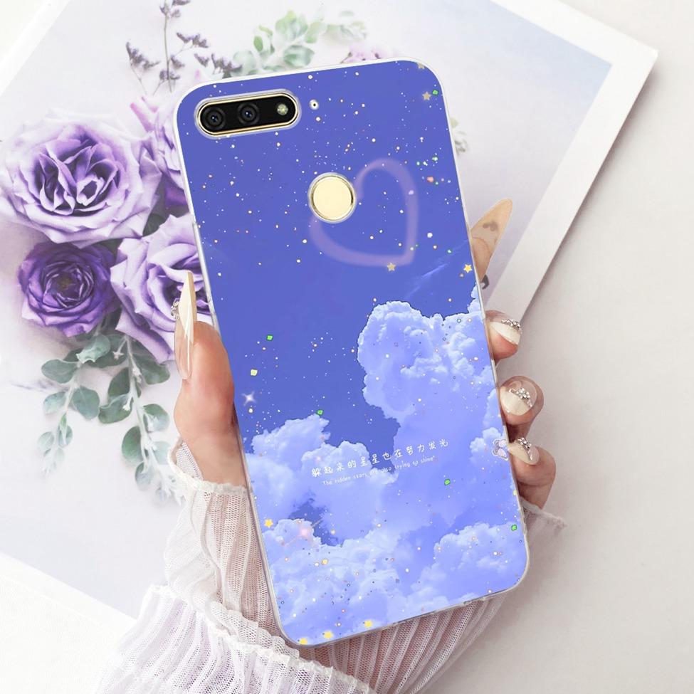 For Huawei Y6 Prime 2018 Case Transparent Cute Fashion Butterfly Funny Painted Casing For Huawei Y6Prime 2018 ATU-L31 ATU-L42