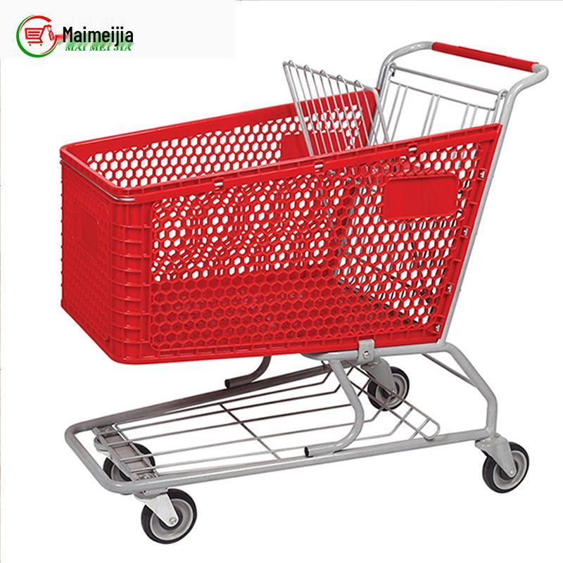 

125L Plastic Shopping Trolley - New Mall Cart