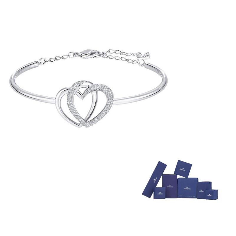 Swarovski DEAR Crystal Bracelets Womens F-Original brand box (color random) серебряный