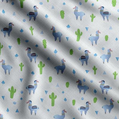 Llama Alpaca Print,  Cotton Cambric, Quilting Fabric Sold by The Yard 42 Inch Wide, Medium Weight Cotton Fabric, Sewing  Supplies,