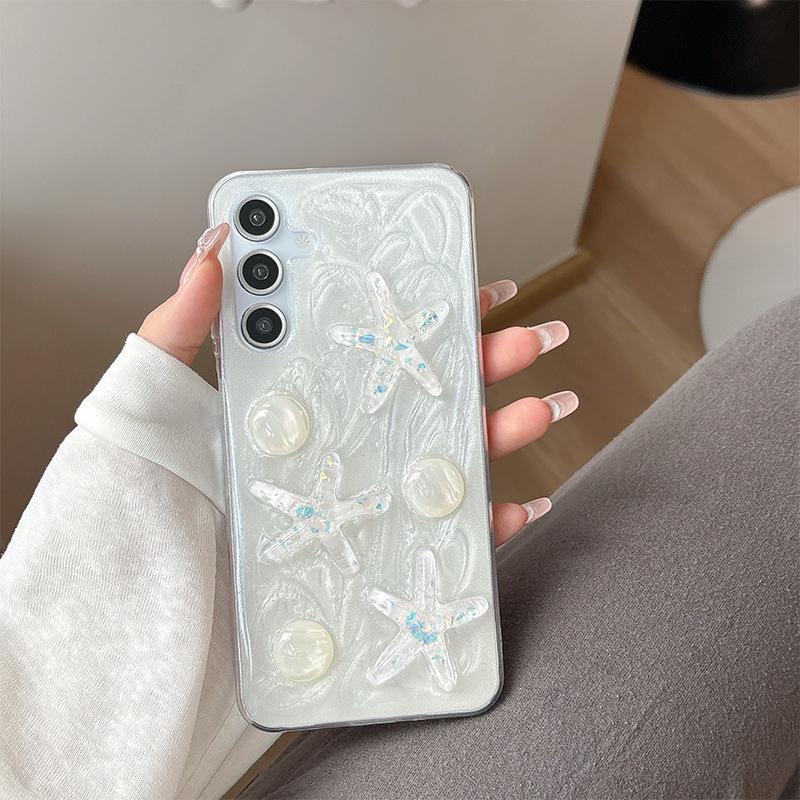 Compatible with Samsung S24 Ultra, S25, S23: Colorful Star & Butterfly Glitter Phone Case for Women