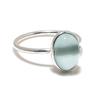 Aqua Chalcedony Gemstone 925 Sterling Silver Jewelry Ring Size Adjustable GK-5533