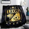 1PC Club León Football Club Patterned Flannel Blanket Suitable For All Seasons for Home Decor Warmth and Comfort Gifts Holiday Present