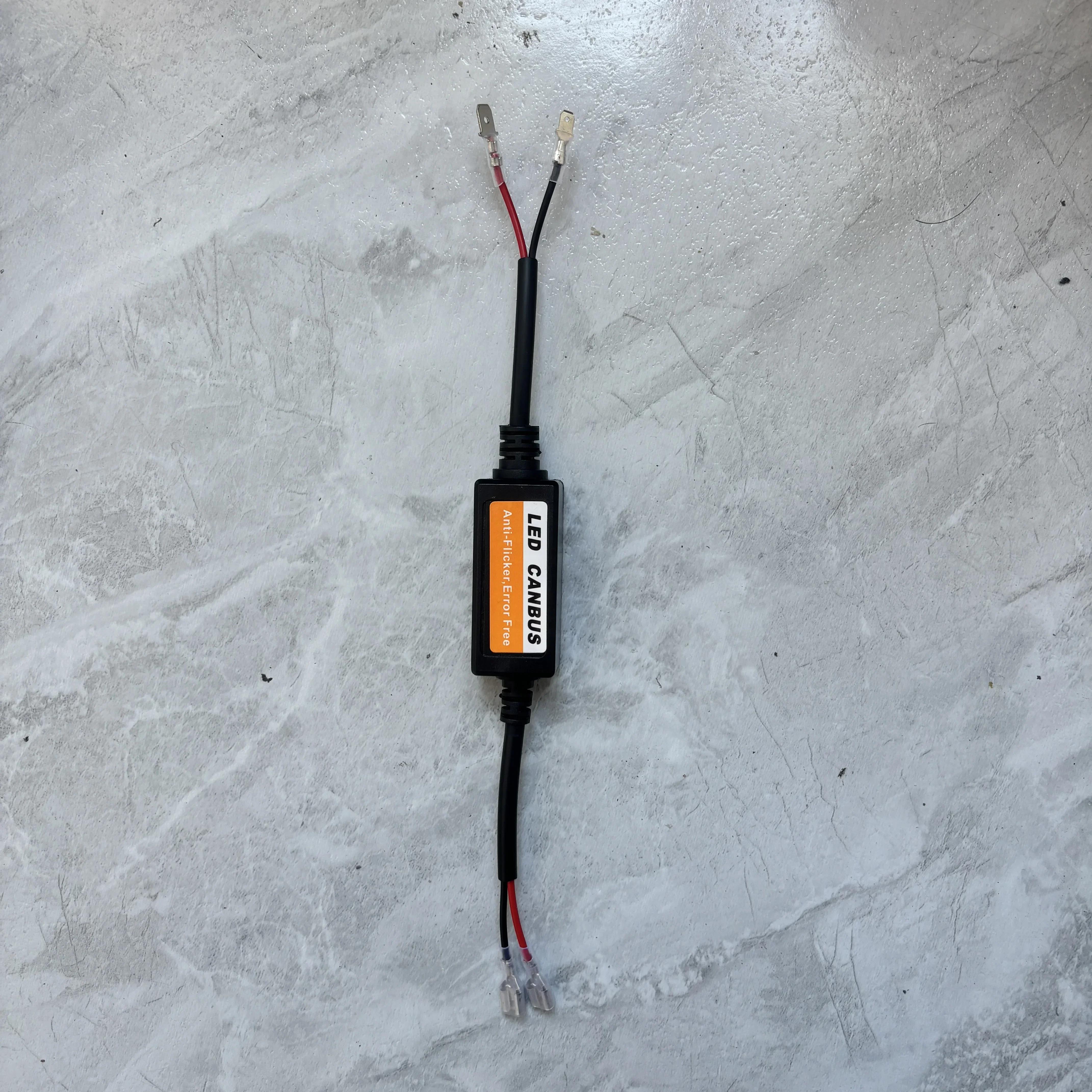 1~4PCS H1/H4/H7/H11 9006 9007Automotive LED Decoder 12V Black Anti-Flicker LED Canbus Decoder Adapter Anti-Flicker Interference