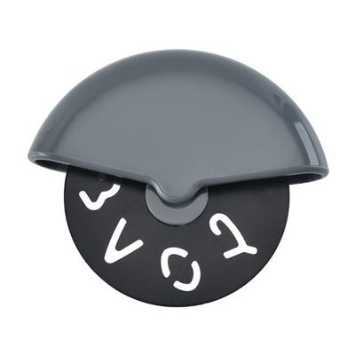 Tagliapizza in acciaio inossidabile Rotella da taglio rotonda antiruggine Affettatrice a bilanciere per pizza con coperchio Utensili da forno per pasticceria Gadget da cucina