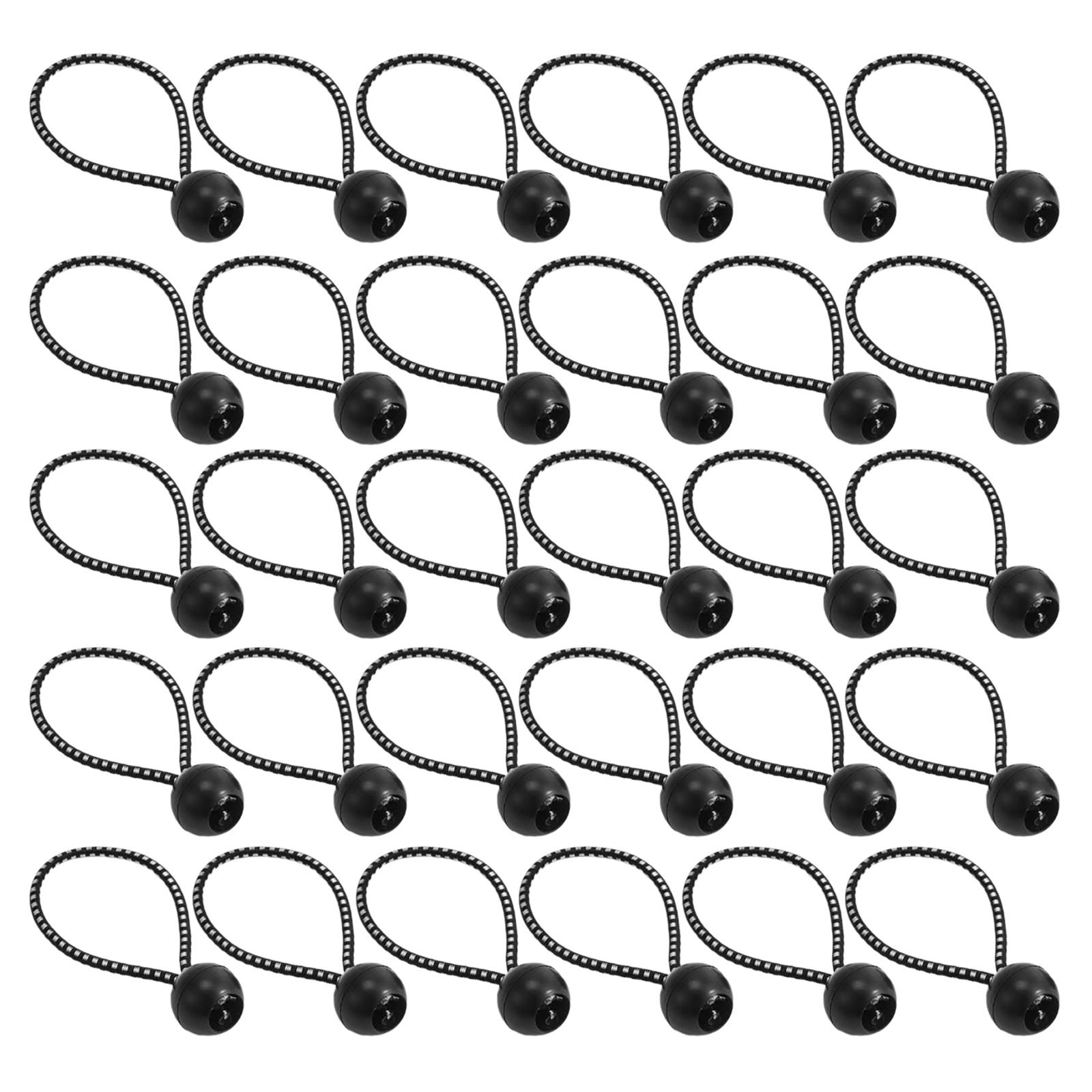 

30Pcs Bungee Cords with Balls Heavy Duty Canopy Tie Downs Outdoor Tarp Strap for Camping Shelter Cargo Projector Screen 10 разноцветный