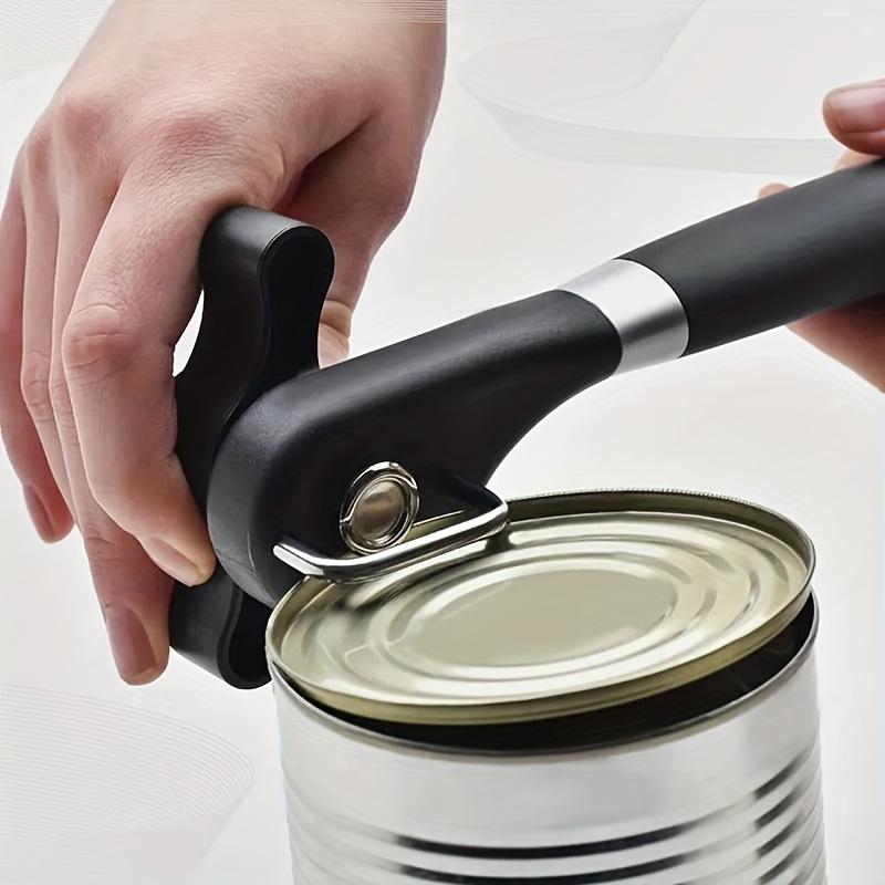 Plastic Hand-actuated Can Opener Safety Kitchen Tools Easy Grip Side Cut Manual Opener for Cans' Lid Kitchen Gadgets
